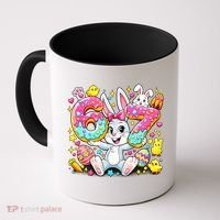 67 Six Seven Meme 6-7 Cute Rabbit Bunny Easter Coffee Mug thumb 0
