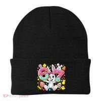 67 Six Seven Meme 6-7 Cute Rabbit Bunny Easter Beanie thumb 0