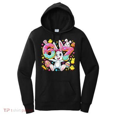 67 Six Seven Meme 6-7 Cute Rabbit Bunny Easter Women's Hoodie