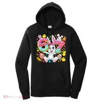 67 Six Seven Meme 6-7 Cute Rabbit Bunny Easter Women's Hoodie thumb 0
