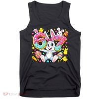 67 Six Seven Meme 6-7 Cute Rabbit Bunny Easter Tank Top thumb 0