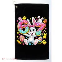 67 Six Seven Meme 6-7 Cute Rabbit Bunny Easter Golf Towel thumb 0