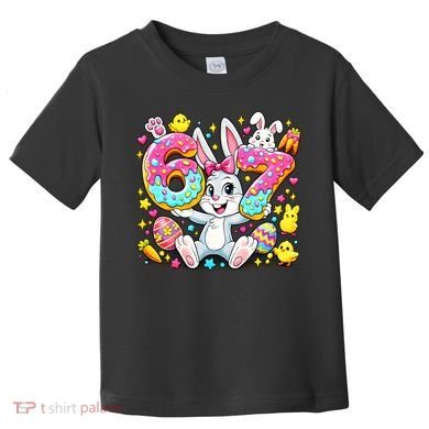 67 Six Seven Meme 6-7 Cute Rabbit Bunny Easter Toddler T-Shirt