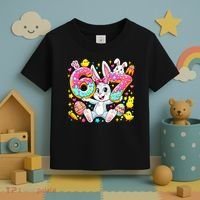 67 Six Seven Meme 6-7 Cute Rabbit Bunny Easter Toddler T-Shirt thumb 3