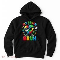67 Six Seven Bruh Autism Awareness Meme Hoodie thumb 0
