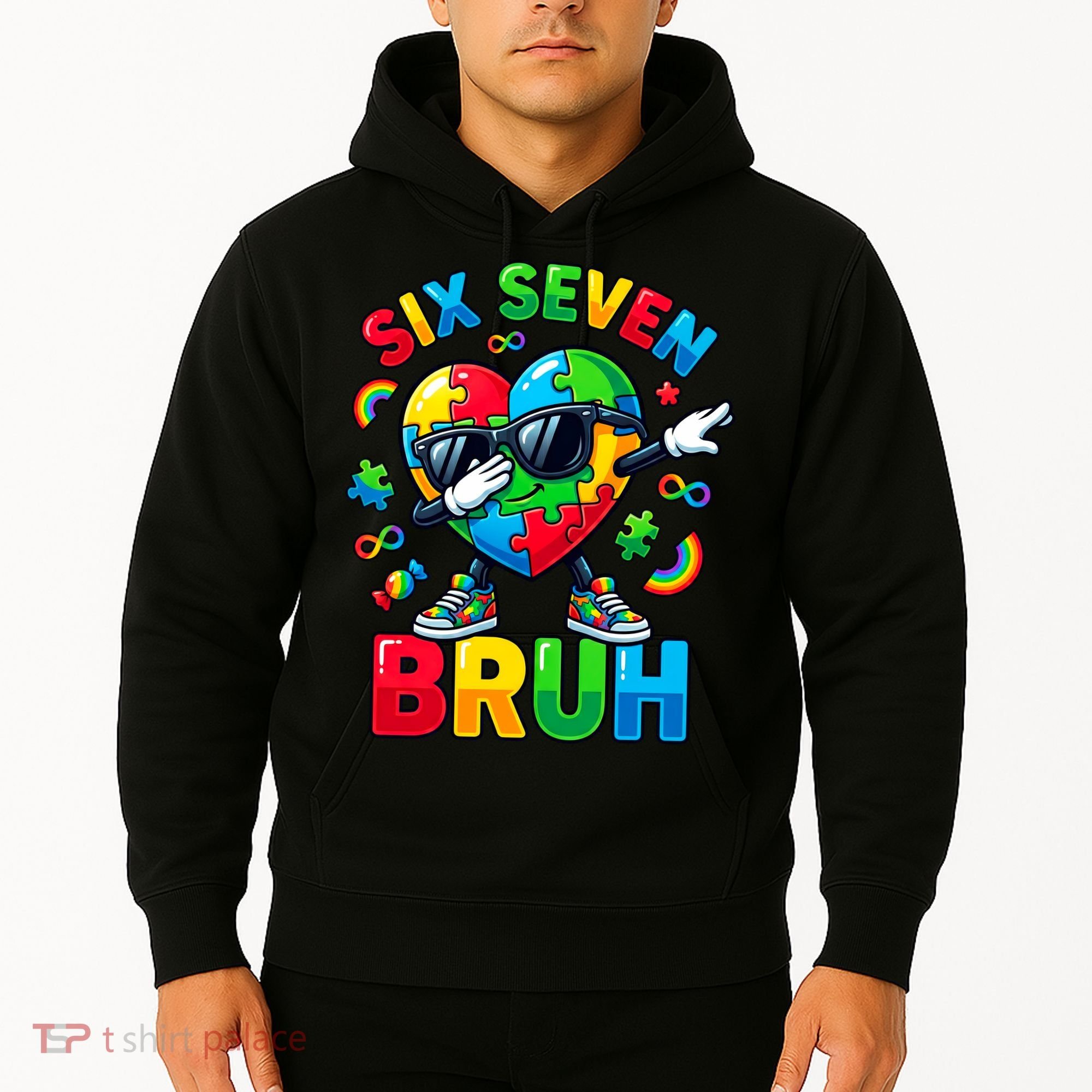 67 Six Seven Bruh Autism Awareness Meme Hoodie