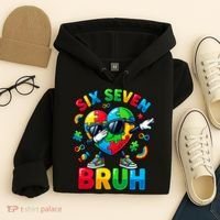 67 Six Seven Bruh Autism Awareness Meme Hoodie thumb 4