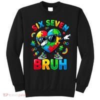 67 Six Seven Bruh Autism Awareness Meme Sweatshirt thumb 0