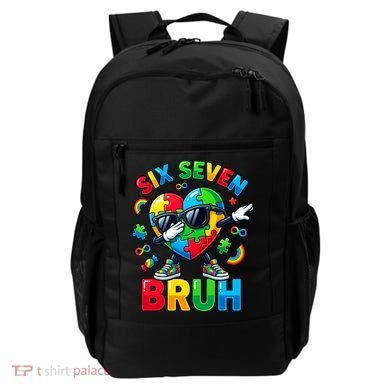 67 Six Seven Bruh Autism Awareness Meme Backpack