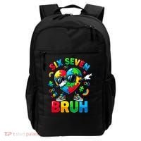 67 Six Seven Bruh Autism Awareness Meme Backpack thumb 0
