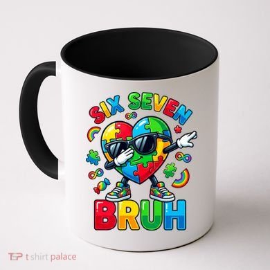 67 Six Seven Bruh Autism Awareness Meme Coffee Mug