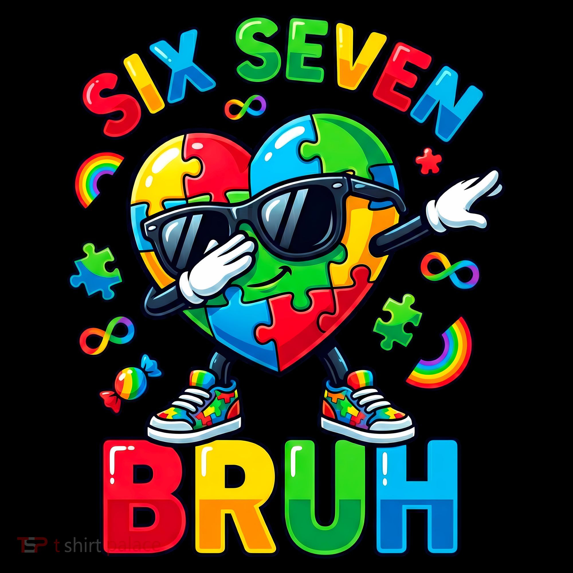 67 Six Seven Bruh Autism Awareness Meme Coffee Mug