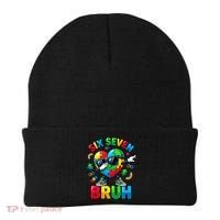 67 Six Seven Bruh Autism Awareness Meme Beanie thumb 0