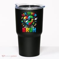 67 Six Seven Bruh Autism Awareness Meme Tumbler thumb 0