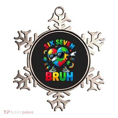 67 Six Seven Bruh Autism Awareness Meme Ornament