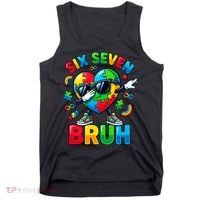 67 Six Seven Bruh Autism Awareness Meme Tank Top thumb 0