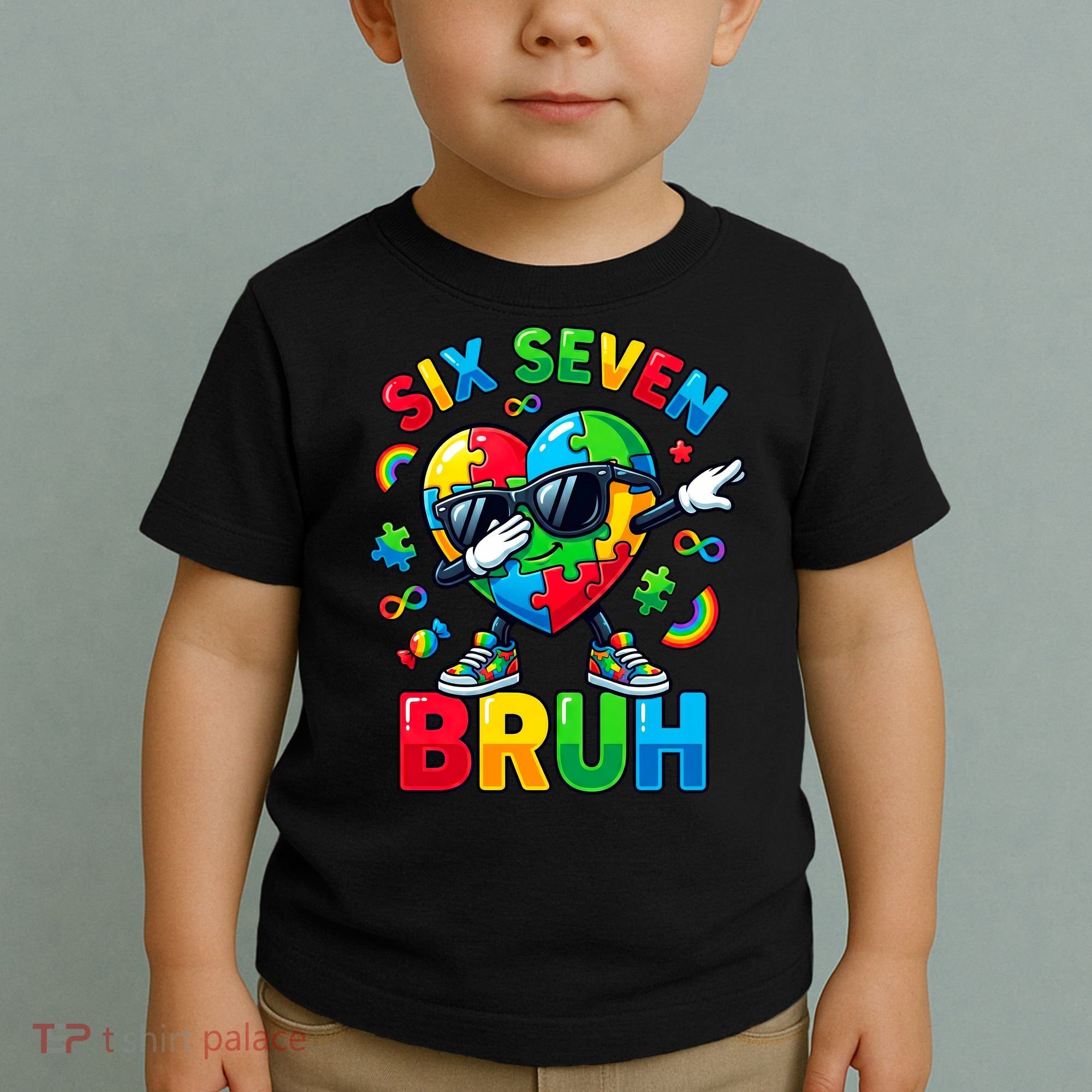 67 Six Seven Bruh Autism Awareness Meme Toddler T-Shirt