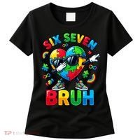 67 Six Seven Bruh Autism Awareness Meme Women's T-Shirt thumb 0
