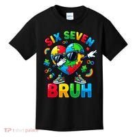 67 Six Seven Bruh Autism Awareness Meme Kids T-Shirt thumb 0
