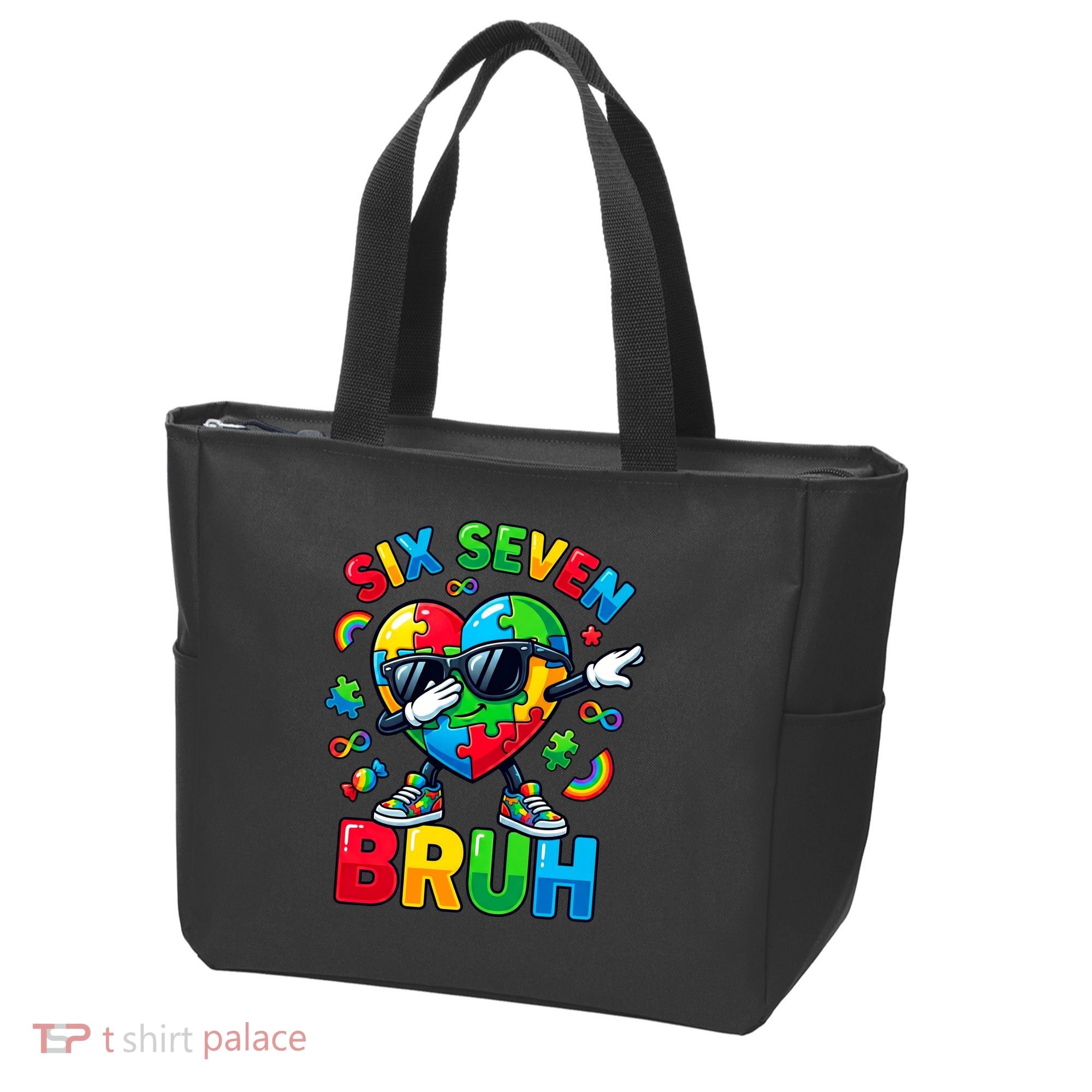 67 Six Seven Bruh Autism Awareness Meme Tote Bag