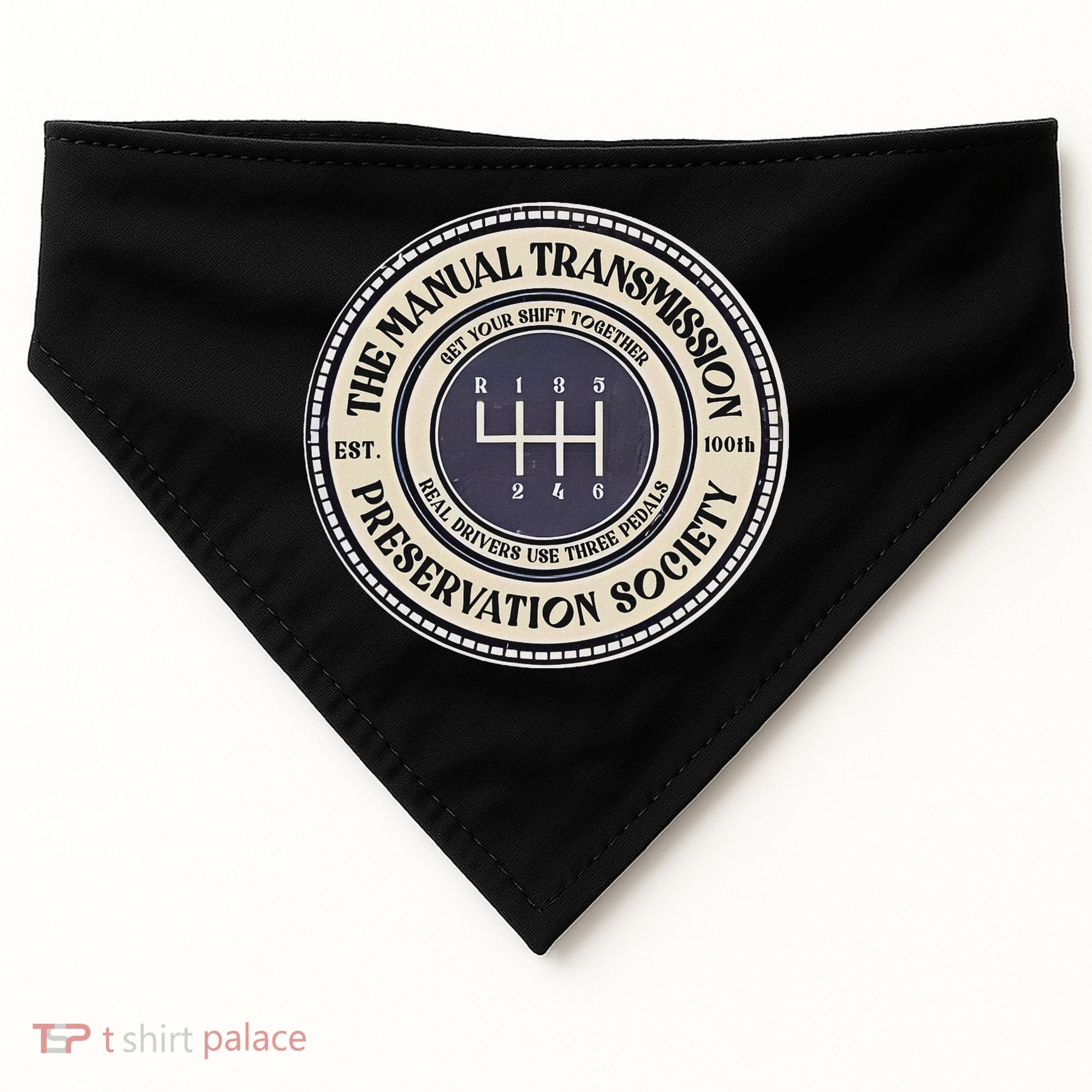 6 Speed The Manual Transmission Preservation Society USA-Made Doggie Bandana