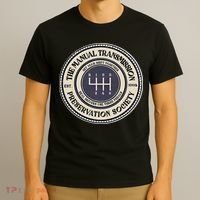 6 Speed The Manual Transmission Preservation Society T-Shirt thumb 3