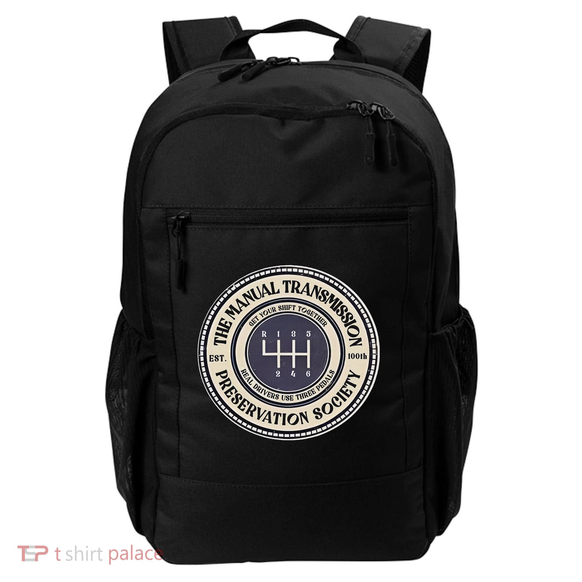 6 Speed The Manual Transmission Preservation Society Backpack