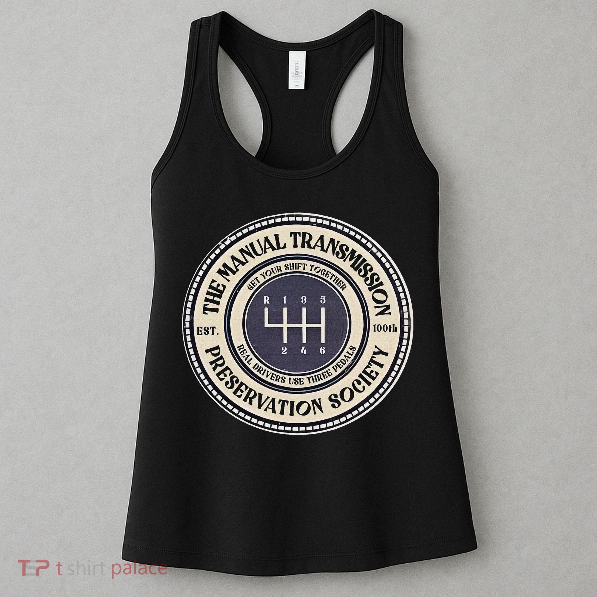 6 Speed The Manual Transmission Preservation Society Women's Tank Top