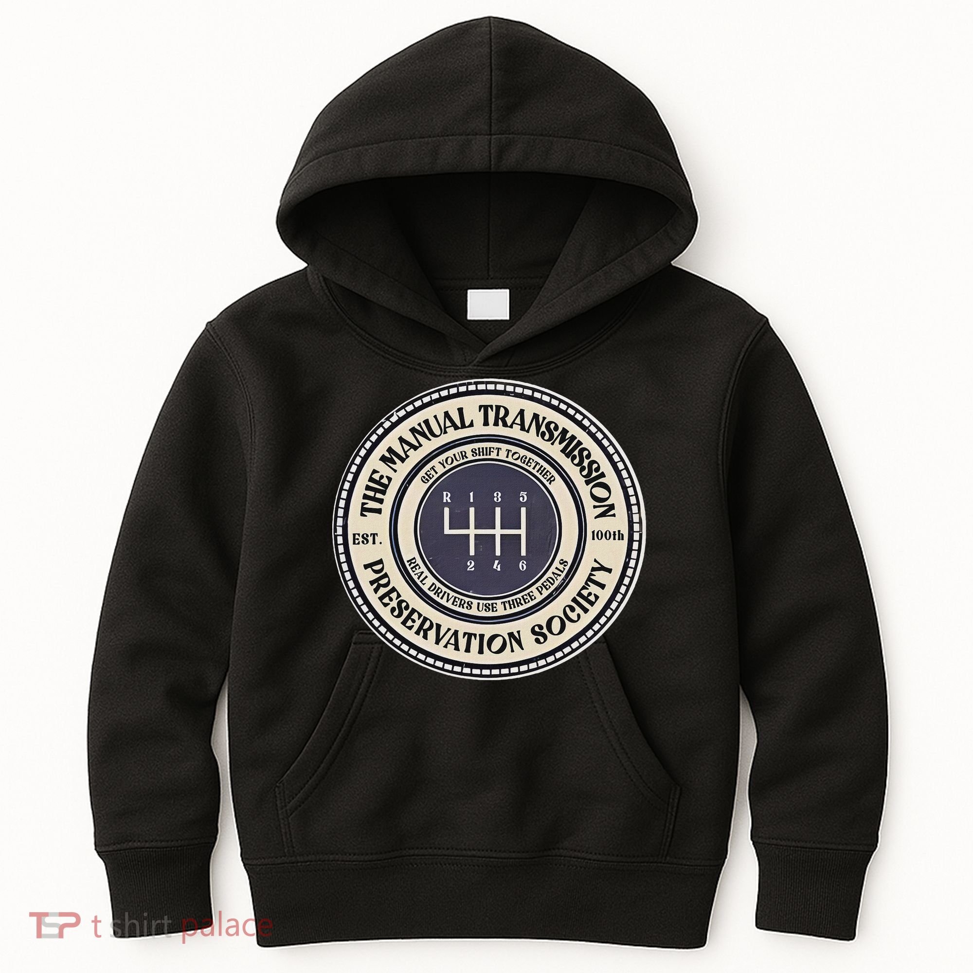 6 Speed The Manual Transmission Preservation Society Kids Hoodie