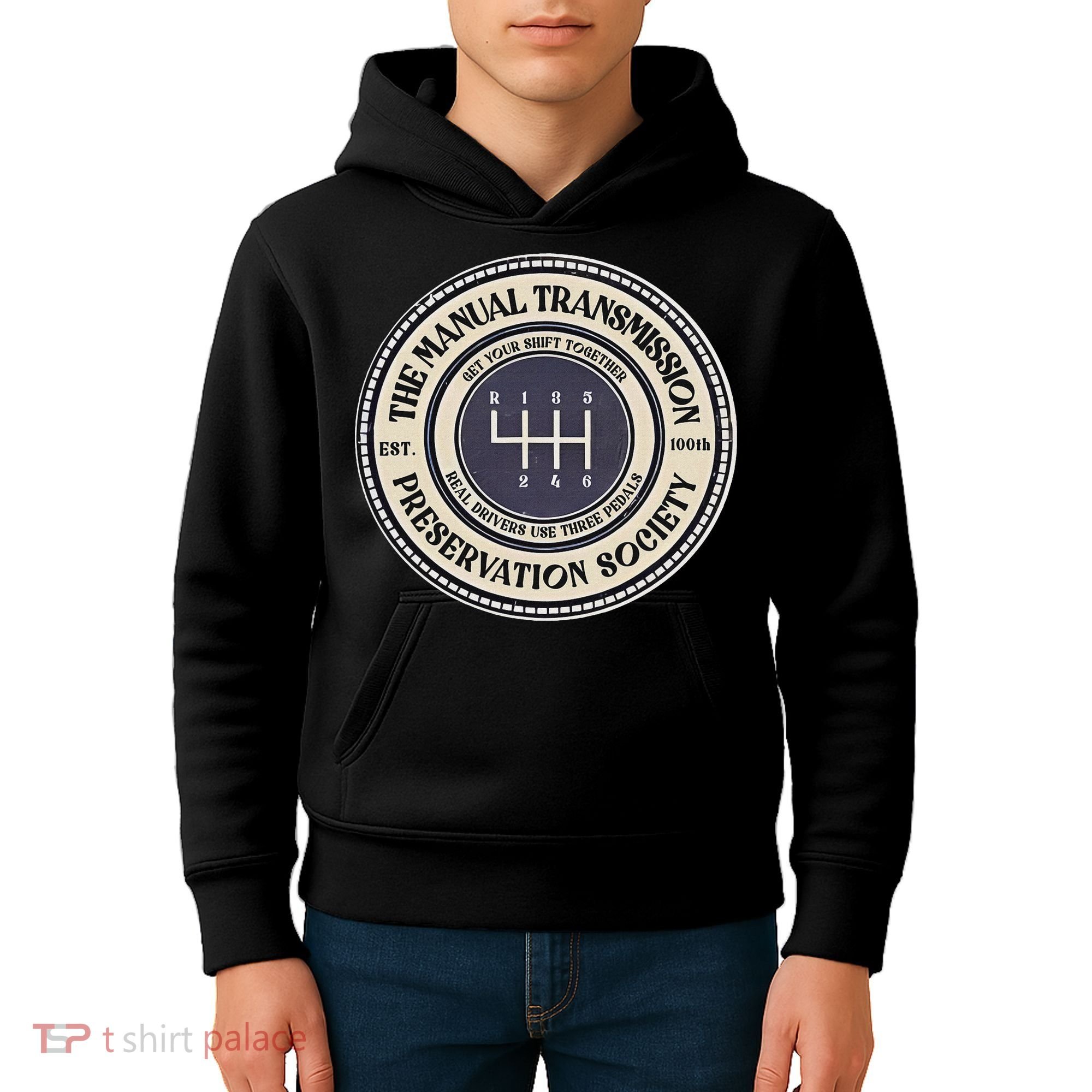 6 Speed The Manual Transmission Preservation Society Kids Hoodie