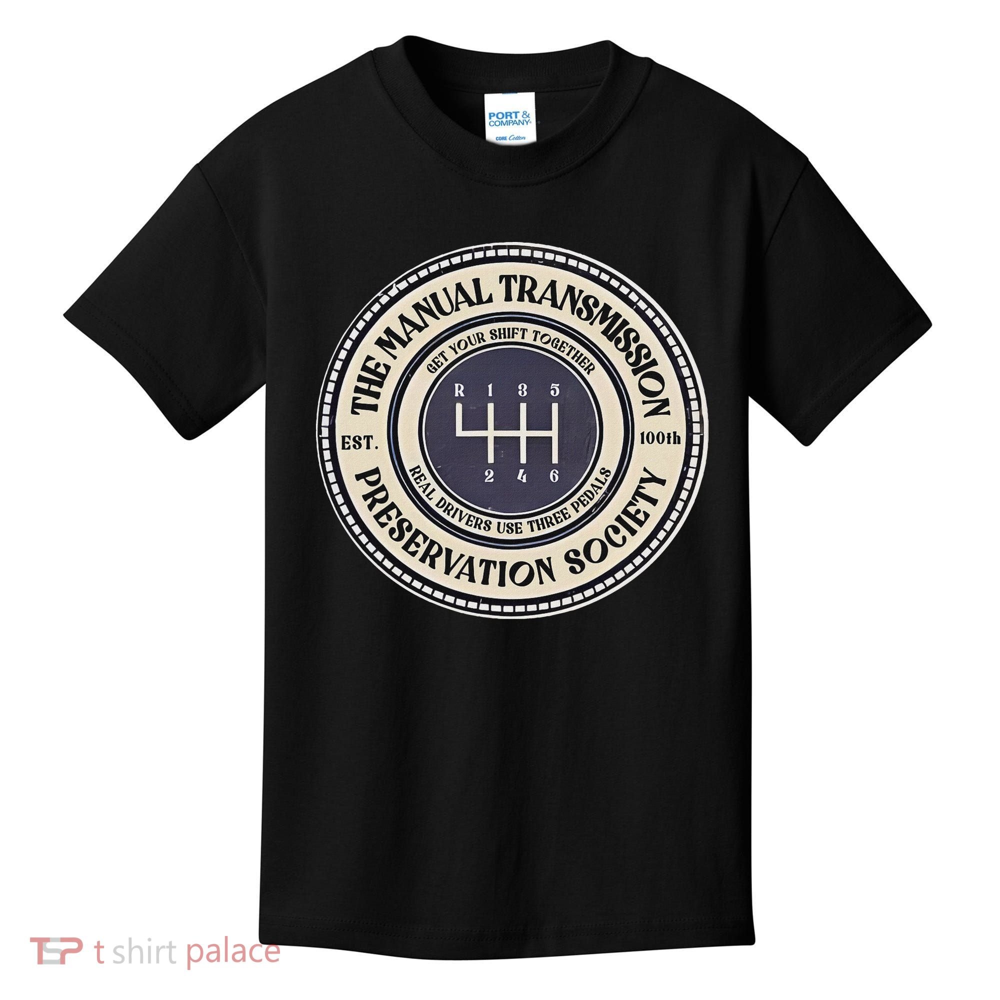 6 Speed The Manual Transmission Preservation Society Kids T-Shirt