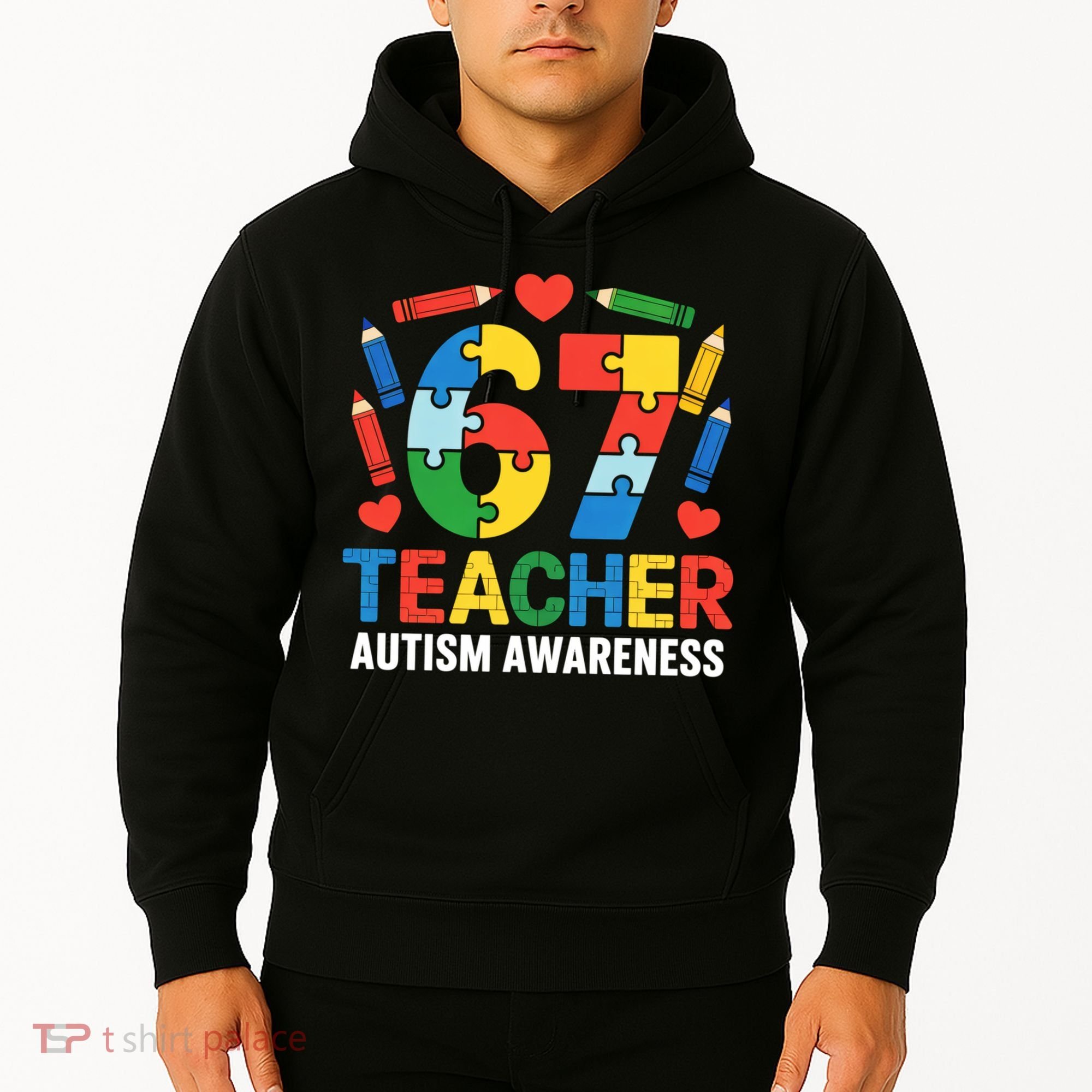 67 Teacher Autism Awareness 6-7 Hoodie