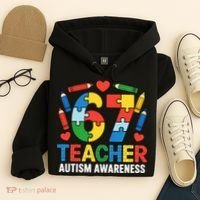 67 Teacher Autism Awareness 6-7 Hoodie thumb 4