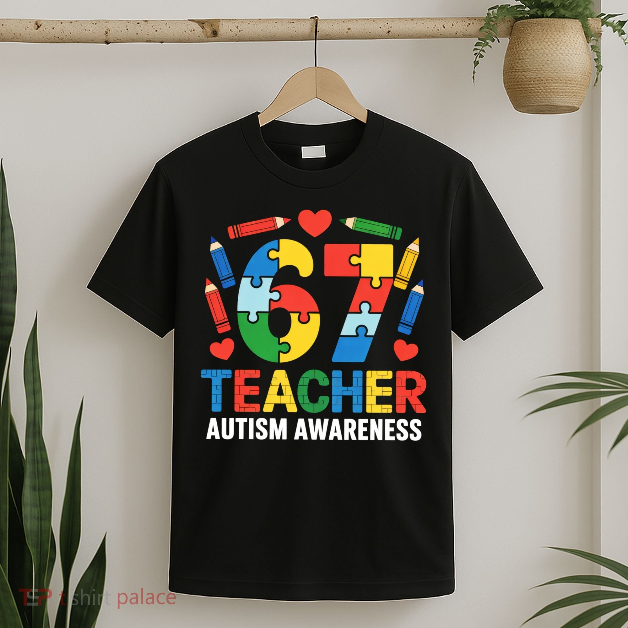 67 Teacher Autism Awareness 6-7 T-Shirt