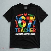 67 Teacher Autism Awareness 6-7 T-Shirt thumb 5