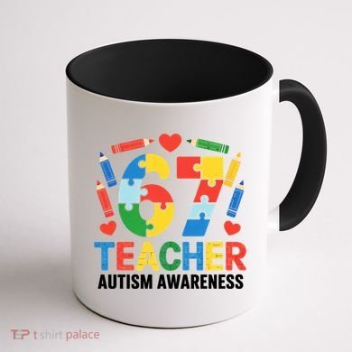 67 Teacher Autism Awareness 6-7 Coffee Mug back