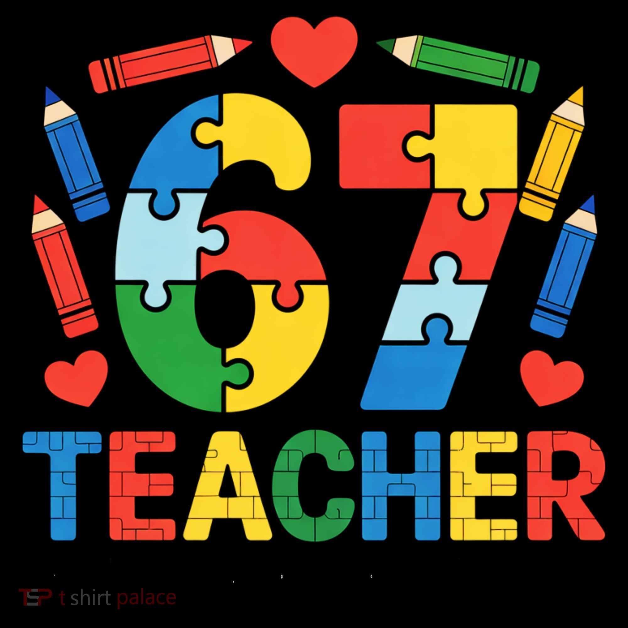67 Teacher Autism Awareness 6-7 Coffee Mug