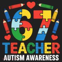 67 Teacher Autism Awareness 6-7 Beanie thumb 2