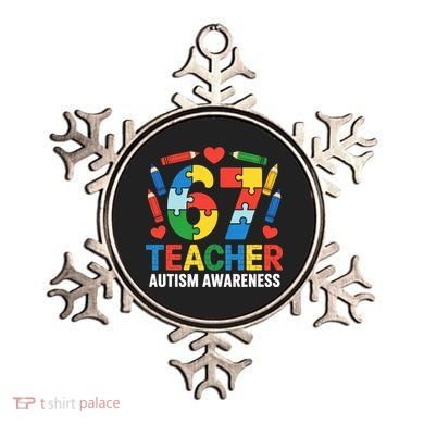 67 Teacher Autism Awareness 6-7 Ornament