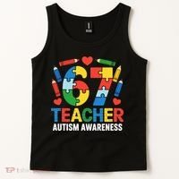 67 Teacher Autism Awareness 6-7 Tank Top thumb 2