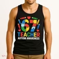 67 Teacher Autism Awareness 6-7 Tank Top thumb 3