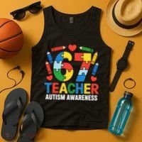 67 Teacher Autism Awareness 6-7 Tank Top thumb 4