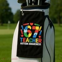 67 Teacher Autism Awareness 6-7 Golf Towel thumb 2