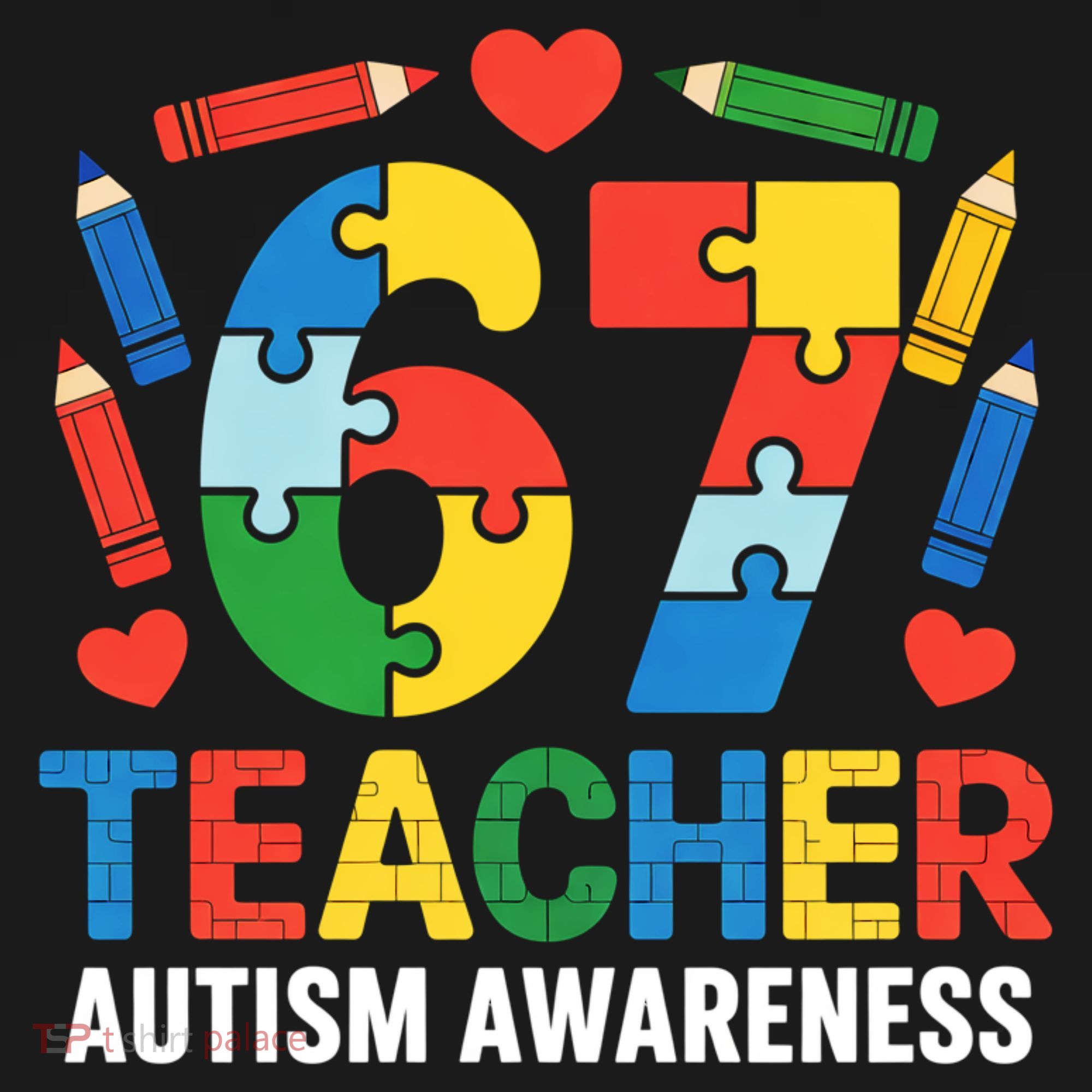67 Teacher Autism Awareness 6-7 Visor