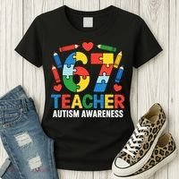 67 Teacher Autism Awareness 6-7 Women's T-Shirt thumb 3