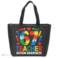 67 Teacher Autism Awareness 6-7 Tote Bag thumb 0