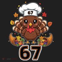 67 Thanksgiving Funny Turkey Meme Women's Sweatshirt thumb 2