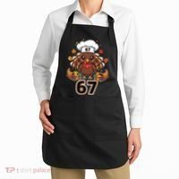 67 Thanksgiving Funny Turkey Meme Apron thumb 2