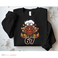 67 Thanksgiving Funny Turkey Meme Sweatshirt thumb 2
