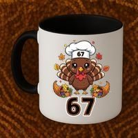67 Thanksgiving Funny Turkey Meme Coffee Mug thumb 2